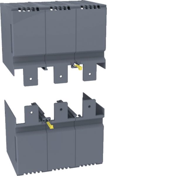 HAGER BOCCHIOTTI - Kit 2 calotte attacchi anteriori dritti per interruttore h3 x630, h3+ P630 3P HYW021H