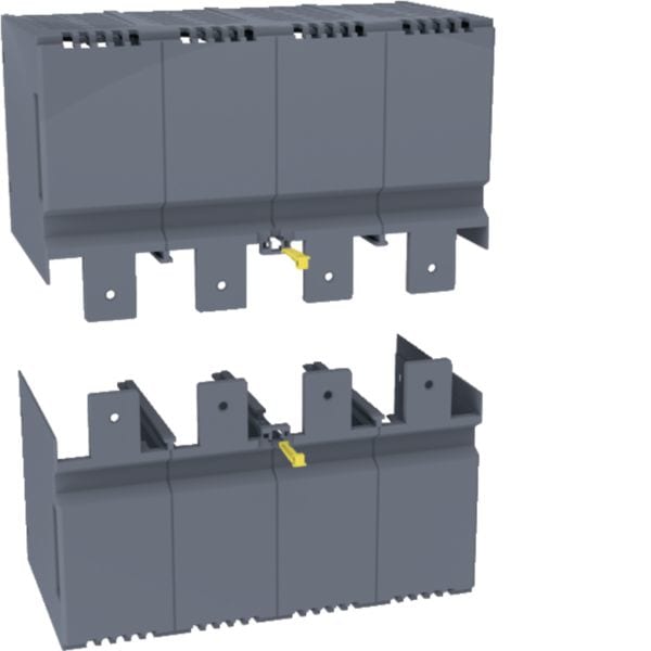 HAGER BOCCHIOTTI - Kit 2 calotte attacchi anteriori dritti per interruttore h3 x630, h3+ P630 4P HYW022H