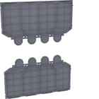 HAGER BOCCHIOTTI - Kit 2 piastre di isolamento posteriori per HYW024H per h3 x630, h3+ P630 HYW053H