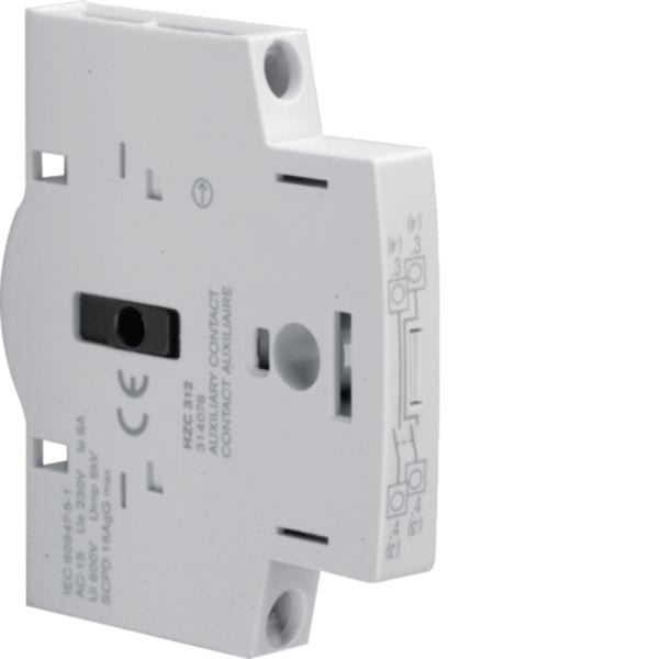 HAGER BOCCHIOTTI - Contatto ausiliario 2NA per HAB, HAC, HAE 4P 20-160A e HIM 4P 20-80A
