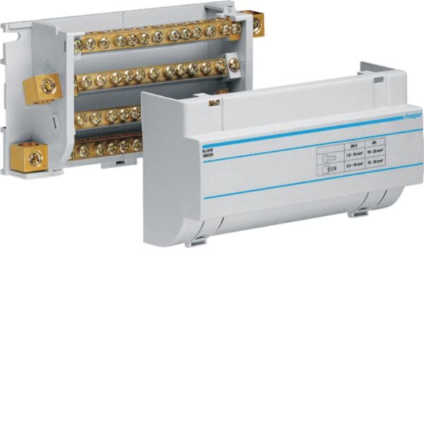 HAGER BOCCHIOTTI - Ripartitore modulare a barrette mobili 4x160A 12 connessioni per barra KJ01D