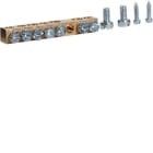 HAGER BOCCHIOTTI - Morsettiera in ottone senza zoccolo 7 connessioni 3x16+4x10 mmq KM07G