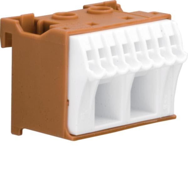 HAGER BOCCHIOTTI - Morsettiera distribuzione Quickconnect 63A per fase 10 connessioni vegaD KN10P