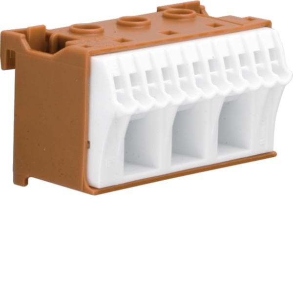 HAGER BOCCHIOTTI - Morsettiera distribuzione Quickconnect 63A per fase 14 connessioni vegaD
