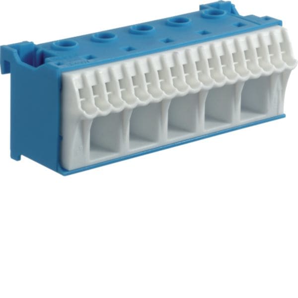 HAGER BOCCHIOTTI - Morsettiera distribuzione Quickconnect 63A per neutro 22 connessioni vegaD