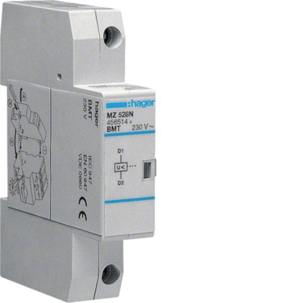 HAGER BOCCHIOTTI - Bobina minima tensione 230V 50Hz 1 modulo DIN