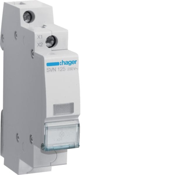 HAGER BOCCHIOTTI - 1 segnalatore luminoso 230 V AC incolore 1 modulo DIN SVN125