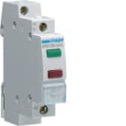 HAGER BOCCHIOTTI - 1 segnalatore luminoso doppio 230 V AC led verde + rosso 1 modulo DIN