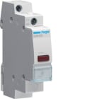 HAGER BOCCHIOTTI - 1 segnalatore luminoso 12 - 48 V AC - DC led rosso 1 modulo DIN