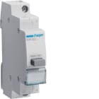 HAGER BOCCHIOTTI - 1 pulsante non luminoso a ritenuta 16 A 250 V AC 1 NC 1 modulo DIN SVN322