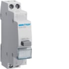 HAGER BOCCHIOTTI - 1 pulsante non luminoso a ritenuta 16 A 250 V AC 2 NA 1 modulo DIN SVN332