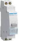 HAGER BOCCHIOTTI - 1 pulsante non luminoso a ritenuta 16 A 250 V AC 1 NA + 1 NC 1 modulo DIN SVN352