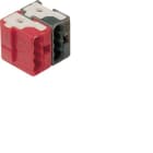 HAGER BOCCHIOTTI - Morsetto rosso/nero per cavo bus KNX fino a 4 derivazioni set 50 pezzi