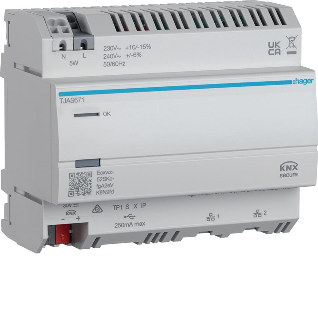 HAGER BOCCHIOTTI - MOD.KNX TP-IP IOT+EASY+DOMOVEA BASIC 6M TJAS671