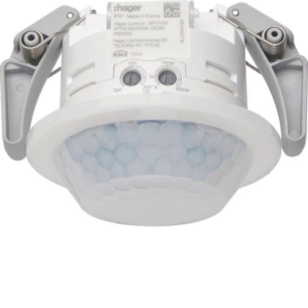 HAGER BOCCHIOTTI - Rilevatore di presenza e movimento KNX 360° a incasso rilevazione Ø20m TXD503