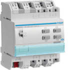 HAGER BOCCHIOTTI - Modulo KNX 4 uscite 6A 230V AC per tapparelle e veneziane configurazione ETS 4M