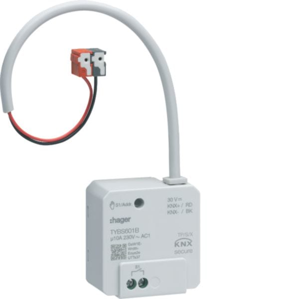 HAGER BOCCHIOTTI - Modulo KNX Secure 1 uscita ON/OFF 10A 230V AC1 da incasso