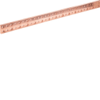 HAGER BOCCHIOTTI - Barra in rame forata M10 sezione 50x10 L1750