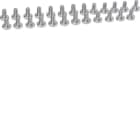 HAGER BOCCHIOTTI - Kit di 25 viti maschianti M6 UC856E