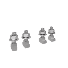 HAGER BOCCHIOTTI - Kit di 50 viti scorrevoli a T M8x25 per barre in alluminio quadro evo