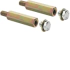 HAGER BOCCHIOTTI - Kit di due distanziali metallici M6 L80 per guida DIN