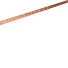 HAGER BOCCHIOTTI - Barra in rame forata e filettata M6 sezione 30x5 L880