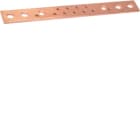 HAGER BOCCHIOTTI - Barra in rame forata e filettata M6 sezione 30x5 L280