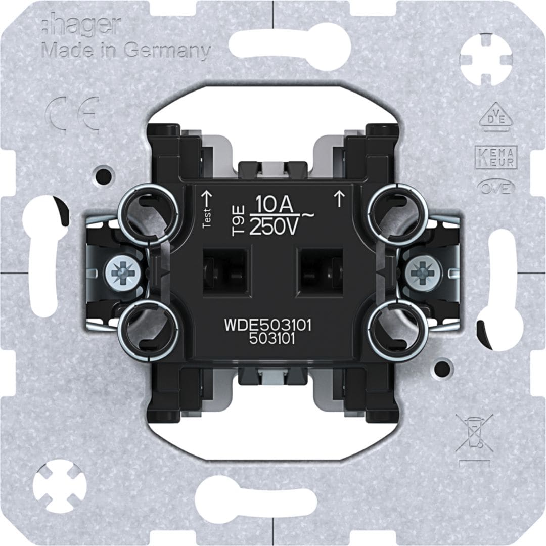 HAGER BOCCHIOTTI - PULS. CONTATTO DI CHIUSURA COMANDO LUCI WDE503101