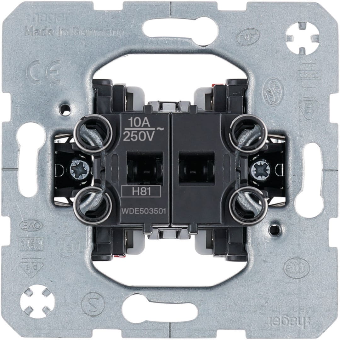 HAGER BOCCHIOTTI - PULS.DOPPIO CONT.NA+NC COM.LUCI WDE503501