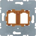 HAGER BOCCHIOTTI - PIASTRA SUPP. ARANC. DOPPIA X JACK COM. WDF4716P