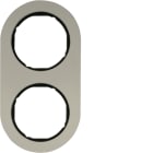 HAGER BOCCHIOTTI - CORN.2P R.CLASSIC ALU/NERO, ALU ANOD. WLD9200AB