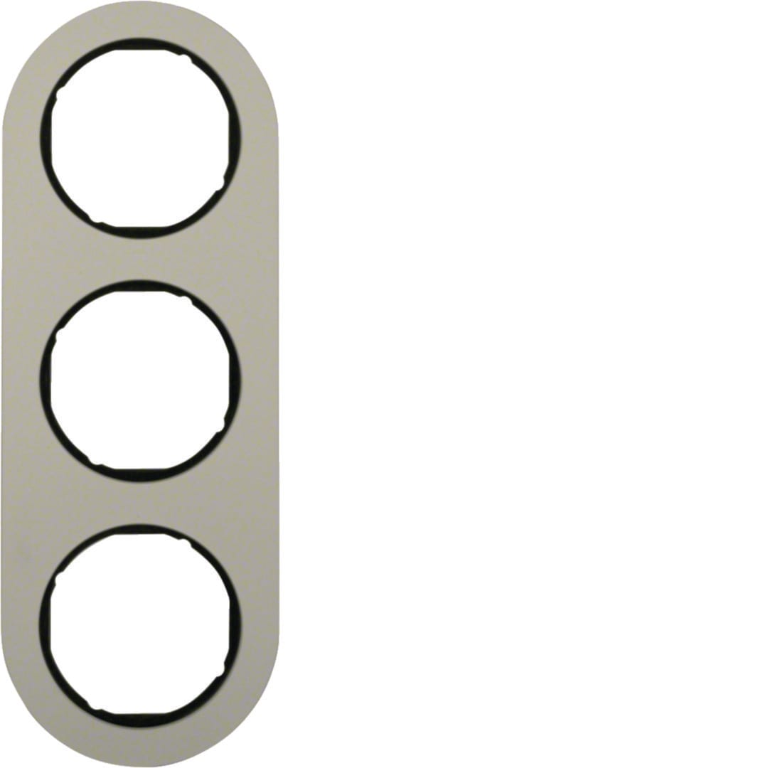 HAGER BOCCHIOTTI - CORN.3P R.CLASSIC ALU/NERO, ALU ANOD. WLD9300AB