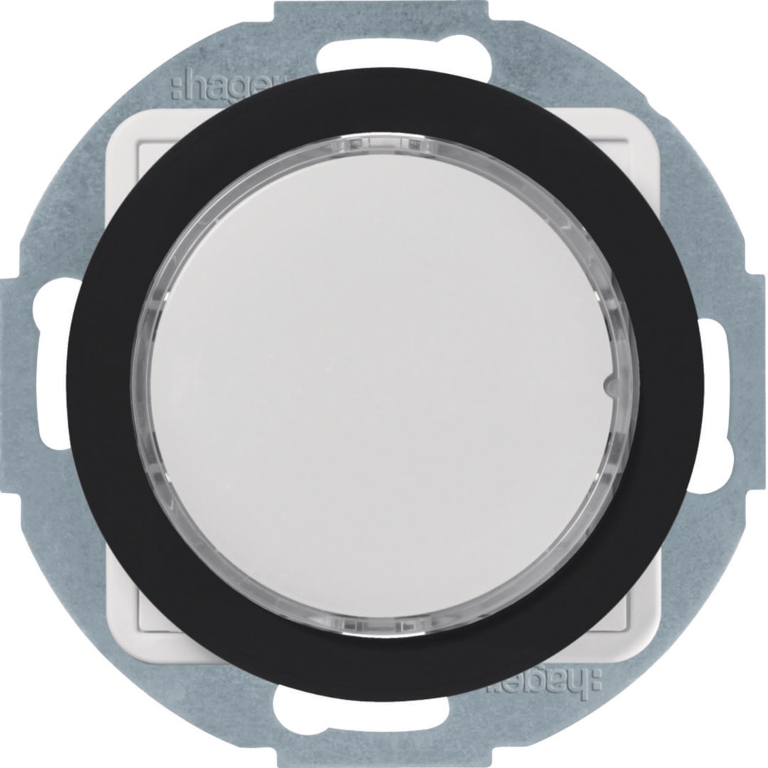 HAGER BOCCHIOTTI - SEGNALE LUMINOSO A LED, RGB R1/R3 NERO WLF6652BG