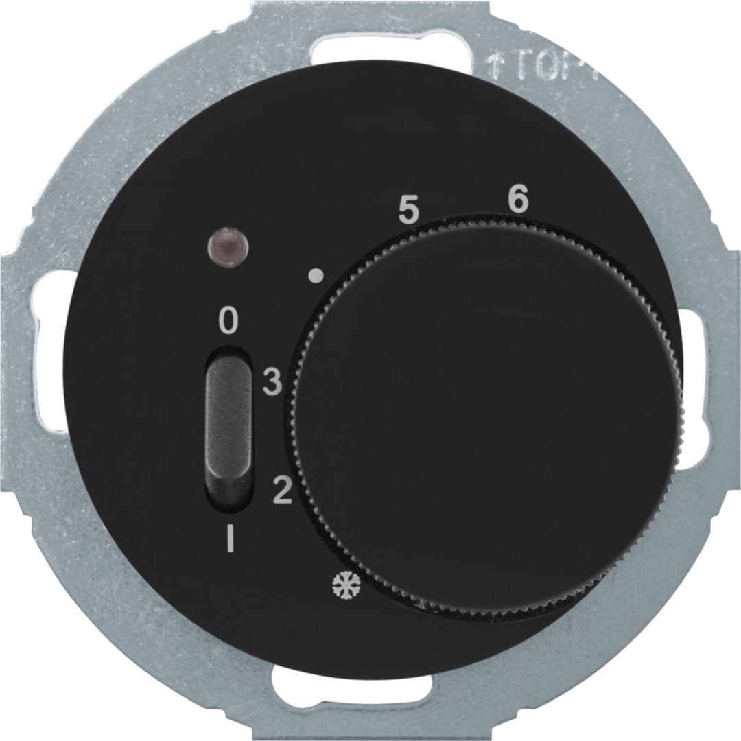 HAGER BOCCHIOTTI - TERM. 1 NC + P.ZO C.LE 1930/R.CLASS NERO WLN5030BG