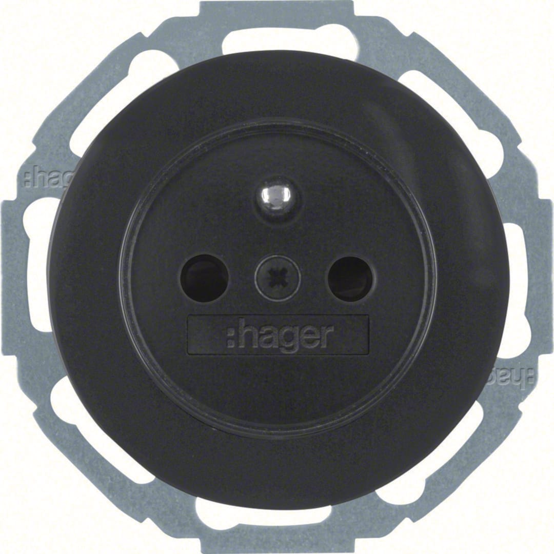 HAGER BOCCHIOTTI - PR.CON SPINOTT DI TERRA R.CLASS NERO WLS1800BG