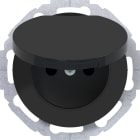 HAGER BOCCHIOTTI - PR.CON SPINOTT DI TERRA E CR1/R3 NERO WLS1811BG