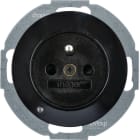 HAGER BOCCHIOTTI - PR.CON SPINOTT X TERRA + LED R1/R3 NERO WLS1862BG