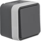 HAGER BOCCHIOTTI - INVERT.A PARETE W1 GRIGIO/GRIGIO OP. WNC010