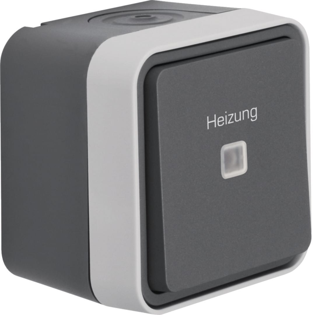 HAGER BOCCHIOTTI - DEVIAT.DI CONTR. + 'HEIZUNG' W1 GR./GR. WNC016