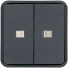 HAGER BOCCHIOTTI - BILANCIERE DOPPIO CON LENTI W.1 GRIGIO WNT954