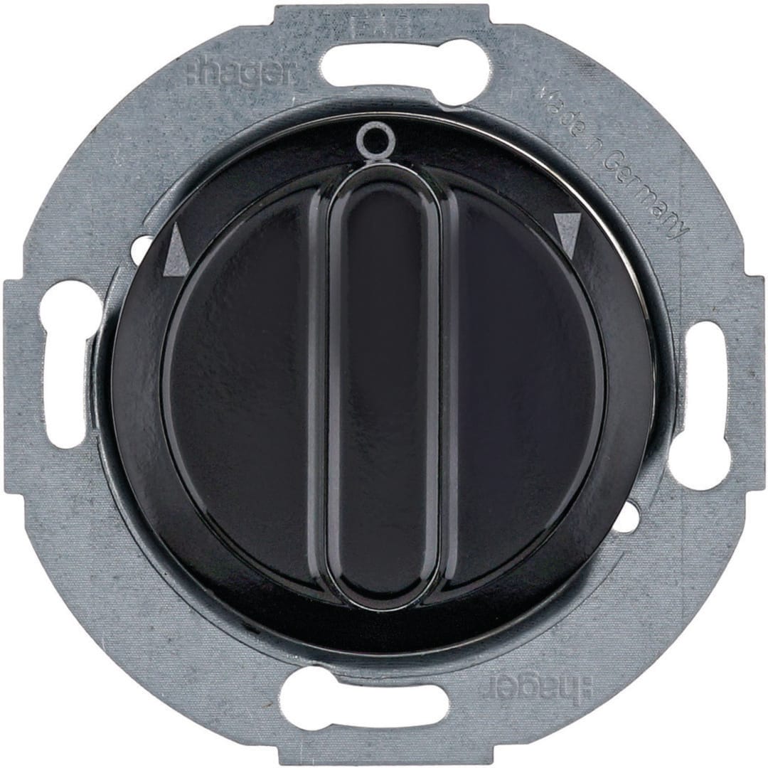 HAGER BOCCHIOTTI - COMM.MAN BIPOL.+ P.ZO C.LE 1930/GLAS NER WTE7261BG