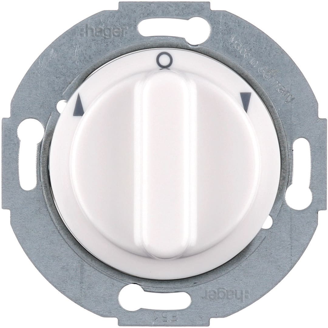 HAGER BOCCHIOTTI - COMM.A BIPOL.+ P.ZO C.LE 1930/GLAS BI WTE7261WG