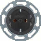 HAGER BOCCHIOTTI - PRESA SCHUKO SERIE 1930/GLAS NERO LUCIDO WTS1300BG1