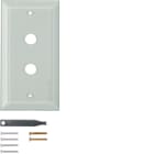 HAGER BOCCHIOTTI - PLACCA VETRO 2P SMUSS SERIE TS CHIAR LUC