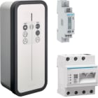 HAGER BOCCHIOTTI - Stazione di ricarica witty solar 1 presa T2S 1P 7kW server flow e contatore MID
