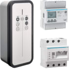 HAGER BOCCHIOTTI - Stazione di ricarica witty solar 1 presa T2S 3P 22kW server flow e contatore MID XEV1K22T2SEMC