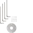 HAGER BOCCHIOTTI - Controzoccolo per palo di supporto XEVA130 e XEVA135 con zanche