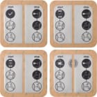 HAGER BOCCHIOTTI - Kit di adesivi frontali per stazioni di ricarica witty avanzate