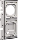 HAGER BOCCHIOTTI - Portapresa di ricambio grigio M3 con chiave per stazioni di ricarica witty start XEVS110