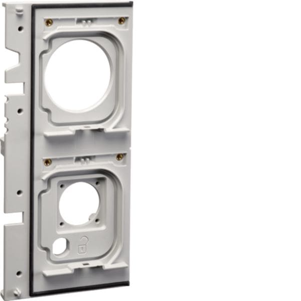 HAGER BOCCHIOTTI - Portapresa di ricambio grigio M3M2 con chiave per stazioni witty start